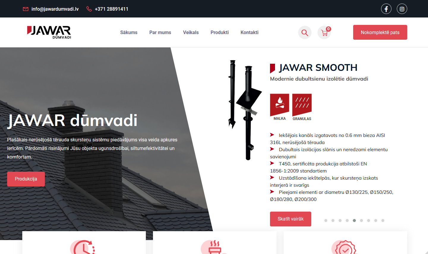 Jawar – skursteņu čaulas un dūmvadi (internetveikals)