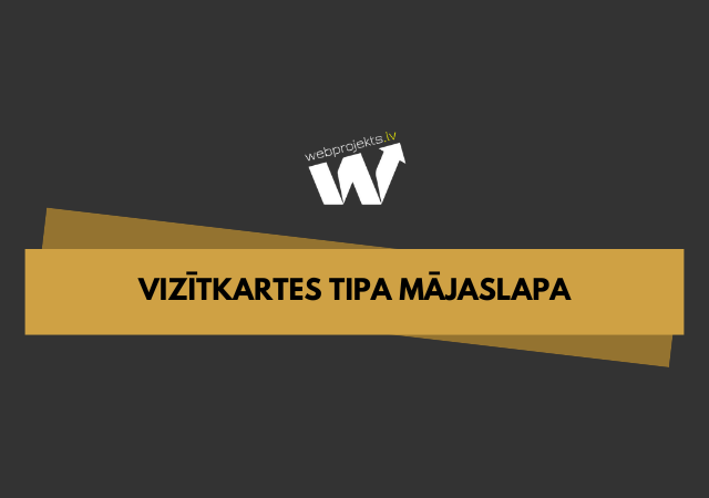 Vizītkartes tipa mājaslapas izstrāde