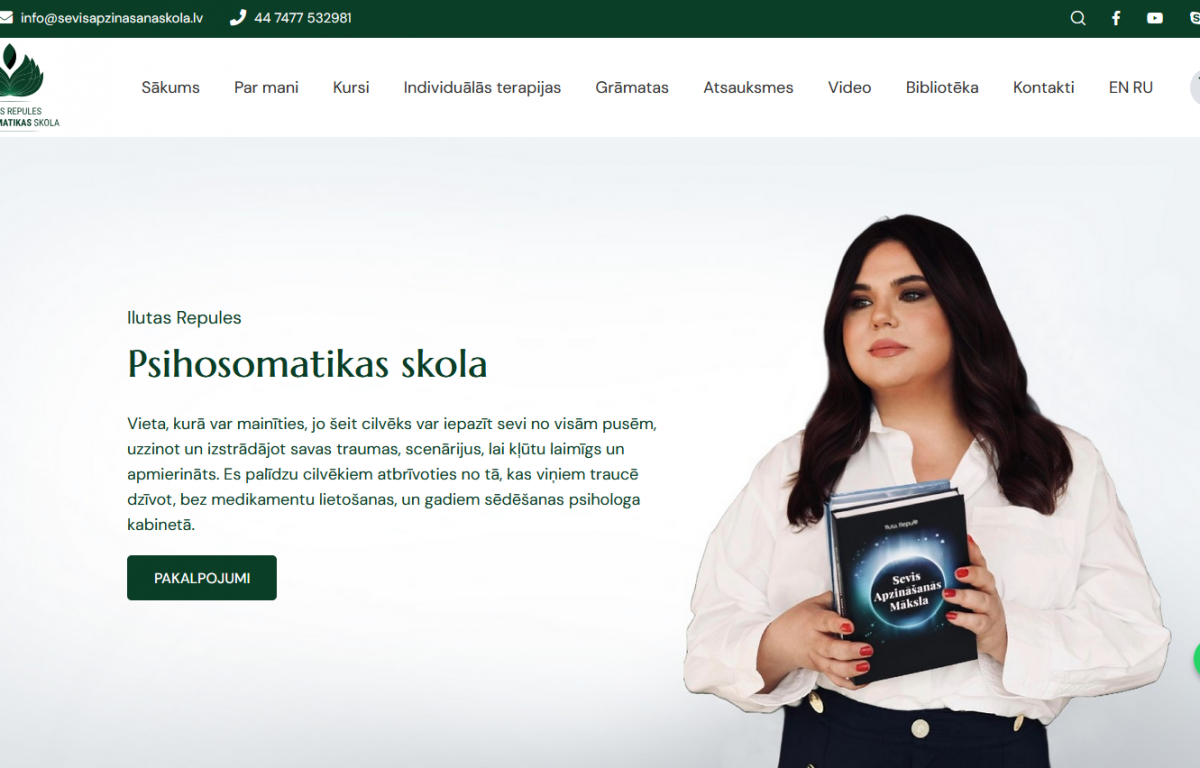 Psihosomatikas skola – kursi, grāmatas un individuālās terapijas