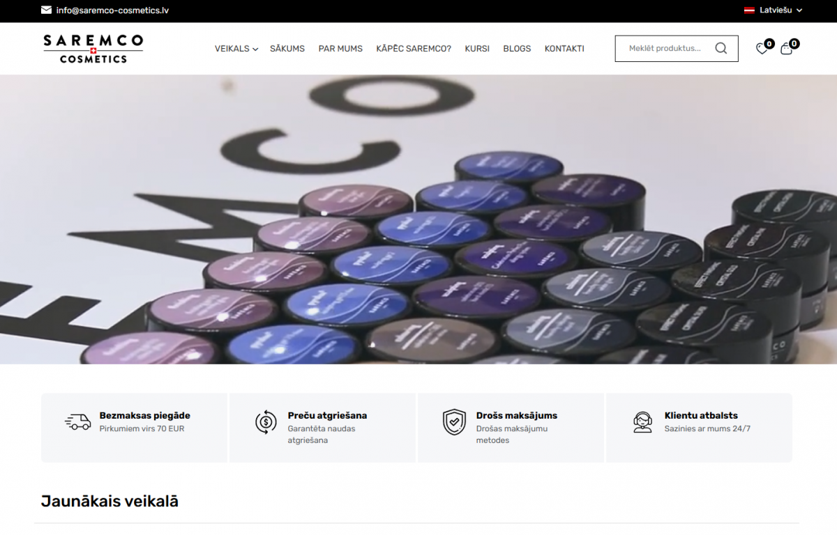 Saremco Cosmetics – dažādu manikīra produktu internetveikals