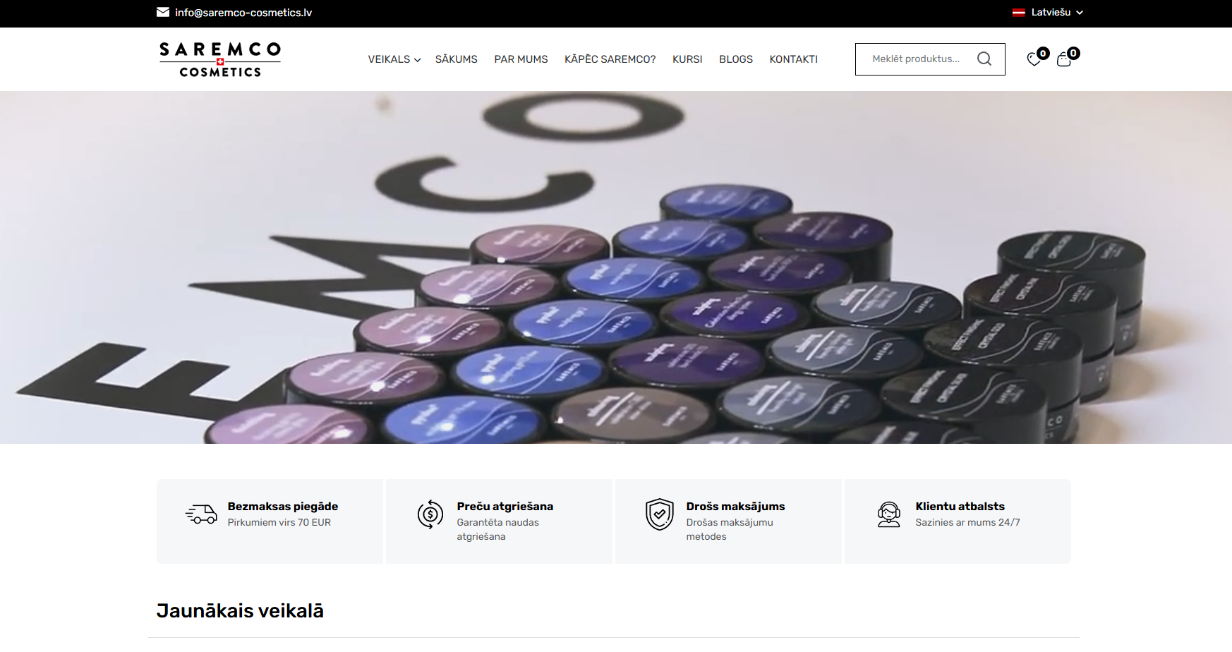 Saremco Cosmetics – dažādu manikīra produktu internetveikals